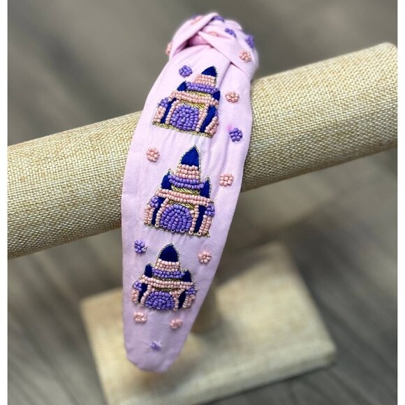 Pink Castle Beaded Headband - Picture 1 of 1
